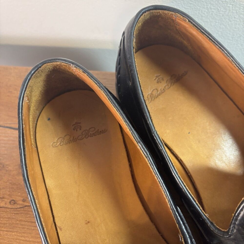 Brooks Brothers Mens 12D Fitzgerald Black Tassel Loafer Leather - Picture 6 of 12